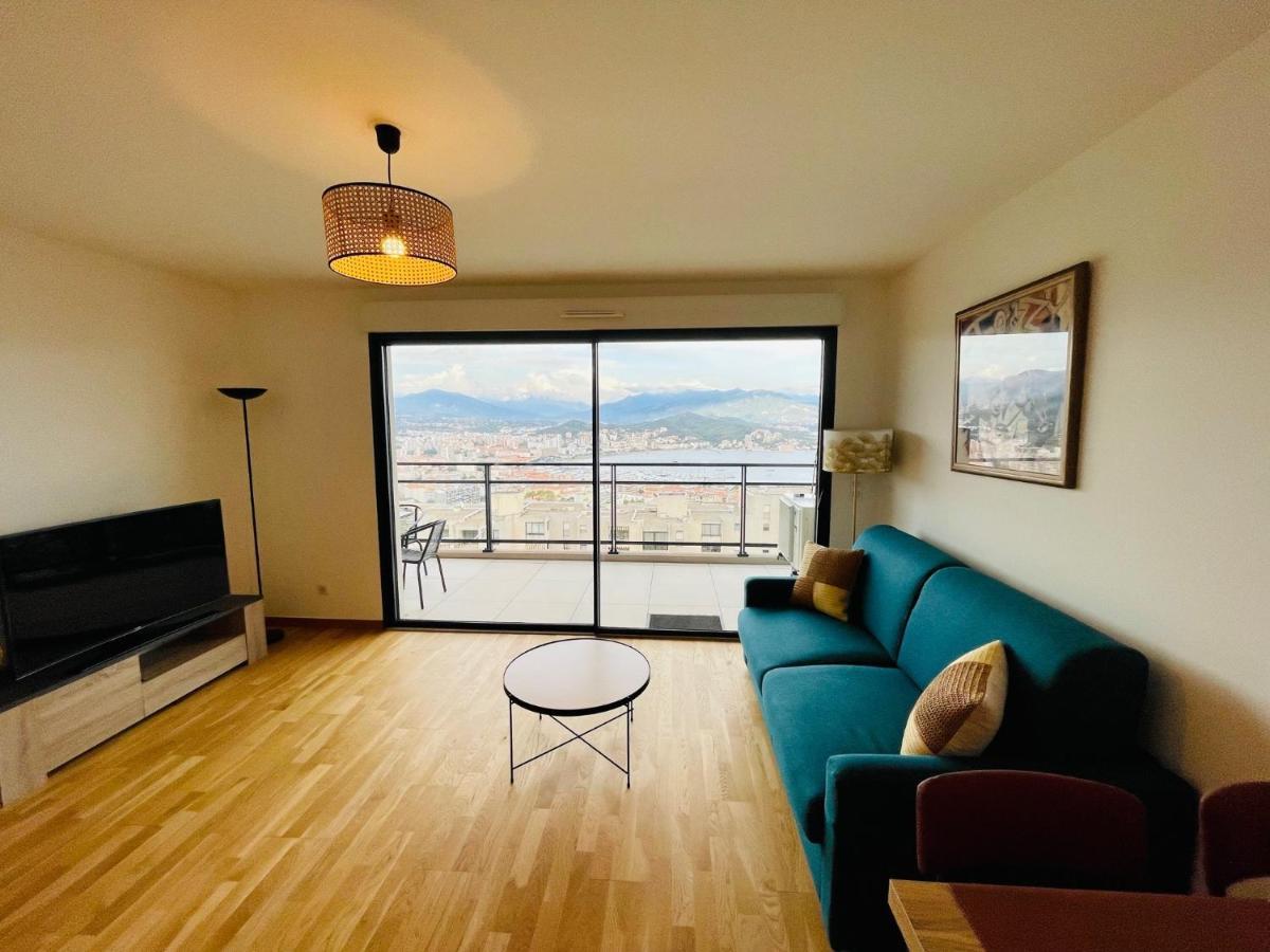 Ajaccio T2 Grand Standing Neuf Vue Mer Centre-Ville & Plages Bagian luar foto