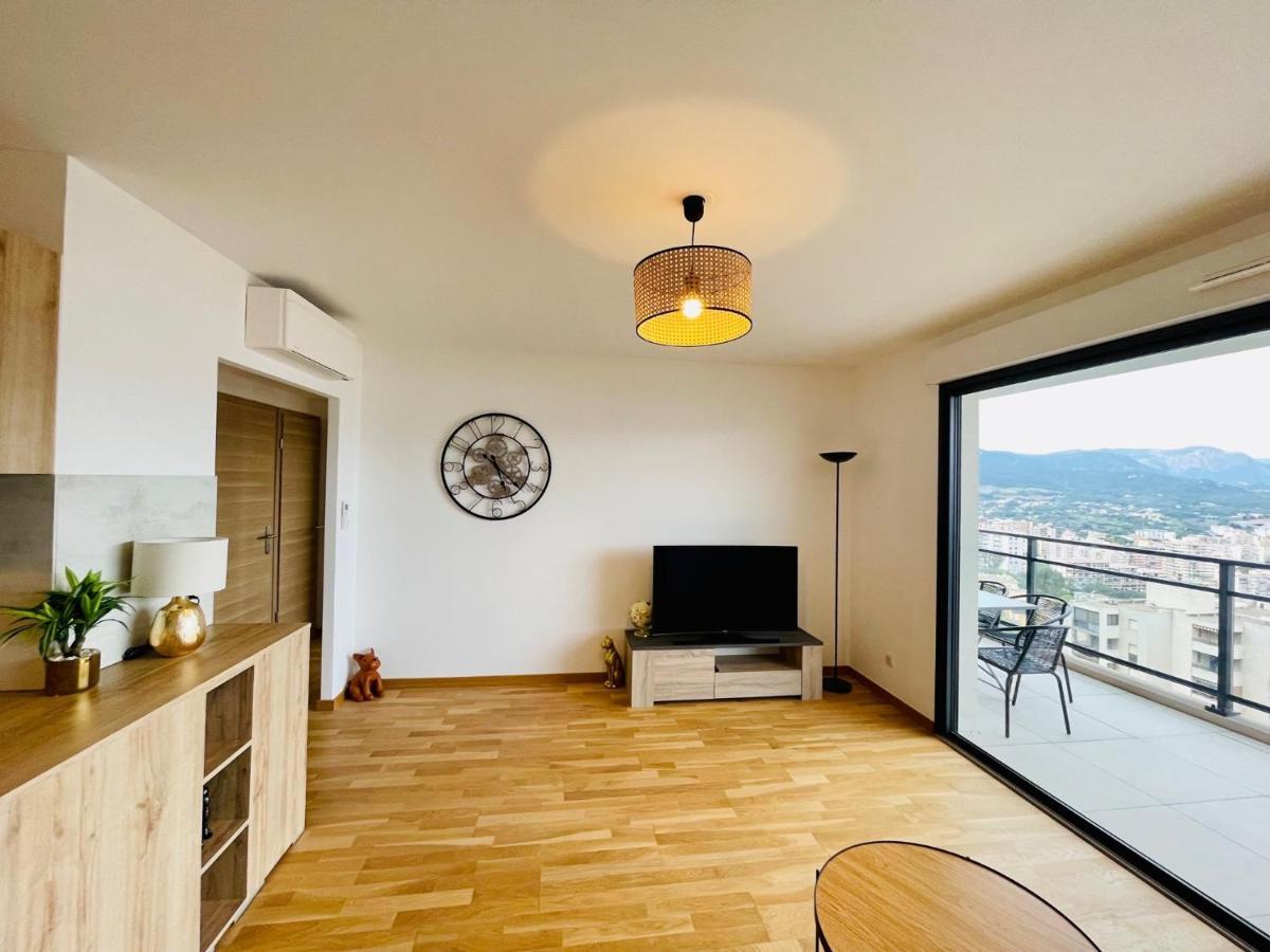 Ajaccio T2 Grand Standing Neuf Vue Mer Centre-Ville & Plages Bagian luar foto
